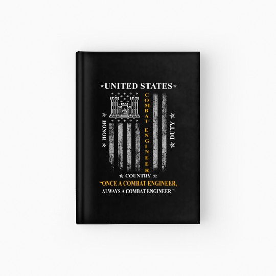 combat engineer, us army combat engineer, army com Hardcover Journal