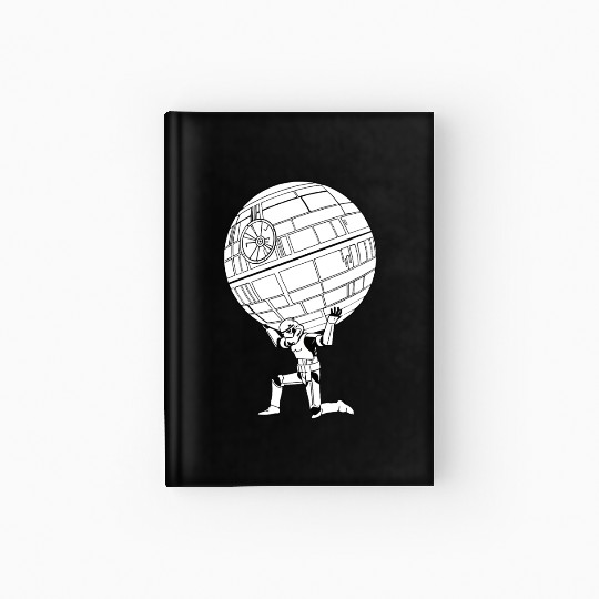 Funny Star Wars Stormtrooper art Hardcover Journal