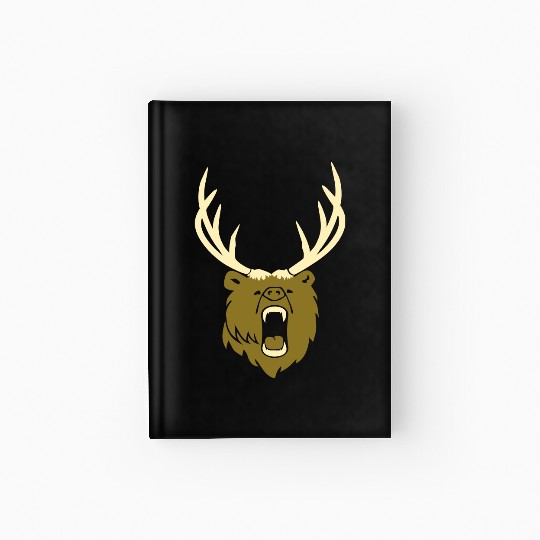 The beer - Grizzly with antlers (2c) Hardcover Journal