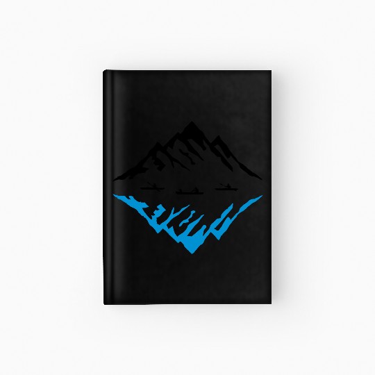 Canoe & Mountains, Reflection Hardcover Journal
