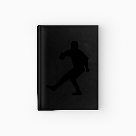 baseball pitcher Hardcover Journal