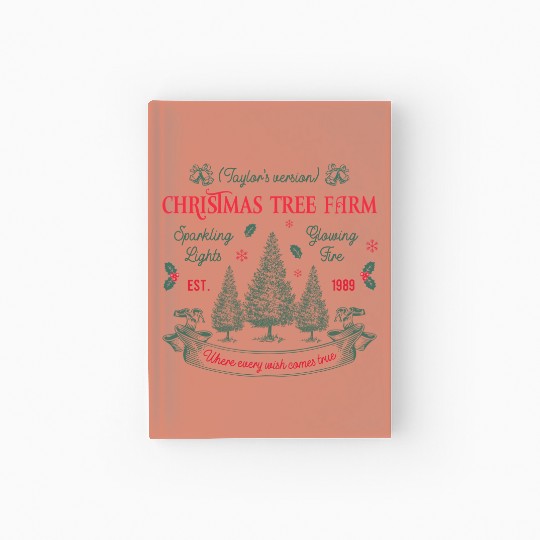 Discover Taylor Taylor version Eras tour Christmas Tree Farm Hardcover Journal TS Album Hardcover Journal