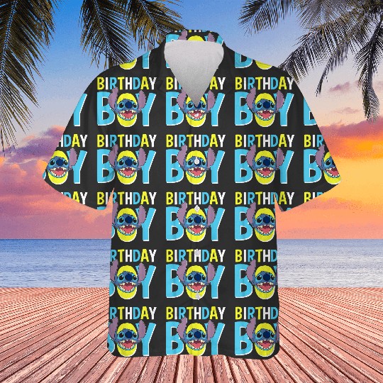 Disney Lilo Stitch Birthday Boy Blue Stitch Logo Icon gifts  Hawaiians