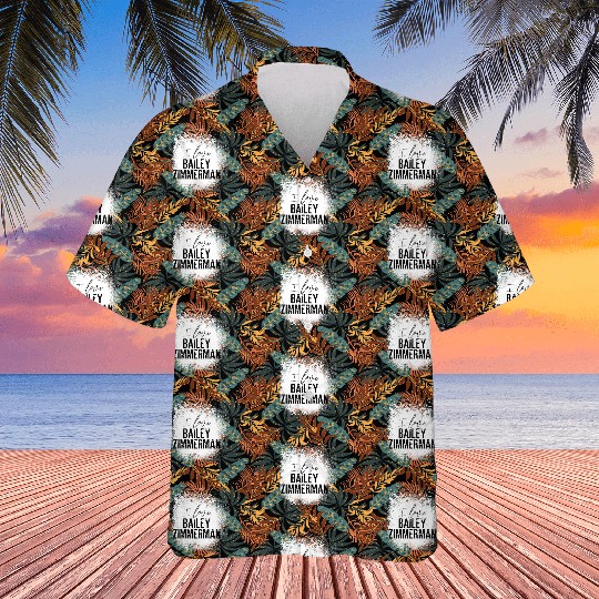 Bailey Zimmerman Signatures Hawaiians, Tour 2025 Hawaiians, Bailey Zimmerman Merch, Country Music Fan Gift, Bailey Zimmerman Crew Neck Hawaiians