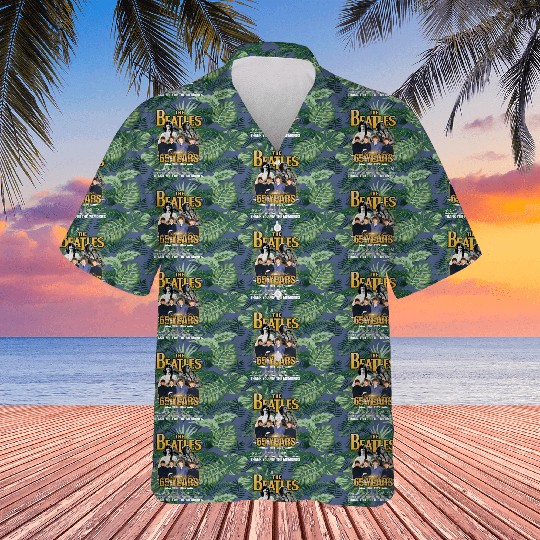 Signatures The Beatles Band 65 Years Hawaiian Shirts, Rock Band The Beatles 90s Vintage Hawaiian Shirts, The Beatles Fan Gift The Beatles Merch, The Beatles Hawaiian Shirts