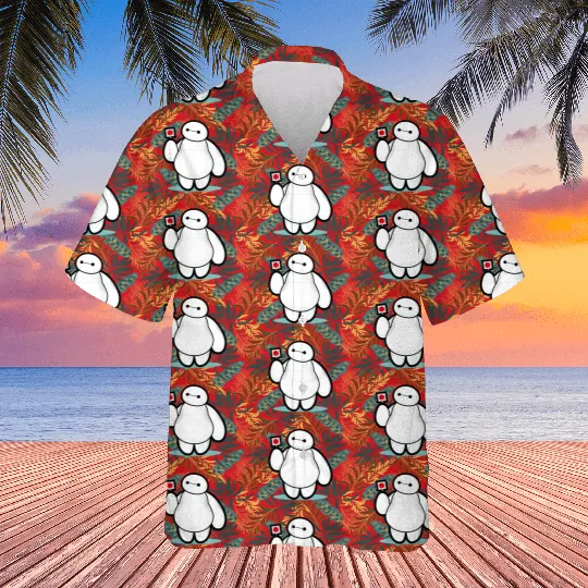 Disney Big Hero 6 Baymax With Lollipop Cute Shot Hawaiians