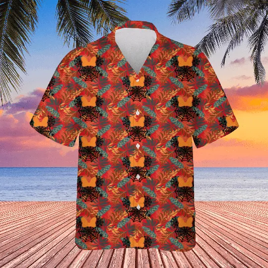 Minnie Mouse Spider Web Halloween Hawaiians, Disney Halloween Hawaiians, Minnie Mouse Halloween Hawaiians, Mickey Halloween Hawaiians,Halloween Spider Web Hawaiians