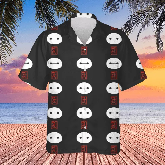 Disney Big Hero 6 Baymax Face Kanji Hawaiians