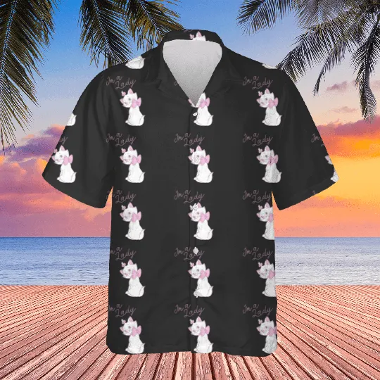 Disney The Aristocats Marie Im A Lady Text Pullover Hoodie Hawaiians