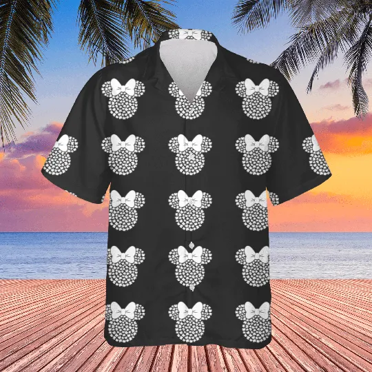 Disney Minnie Mouse Icon White Shamrocks St. Patricks Day Hawaiians