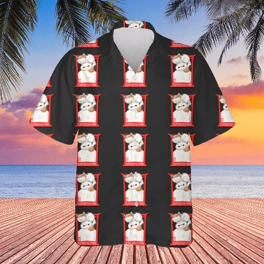 Disney Big Hero 6 TV Series Baymax and Cat Graphic Hawaiians