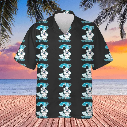 Disney Big Hero 6 Baymax 3rd Birthday Cupcake Portrait Hawaiians