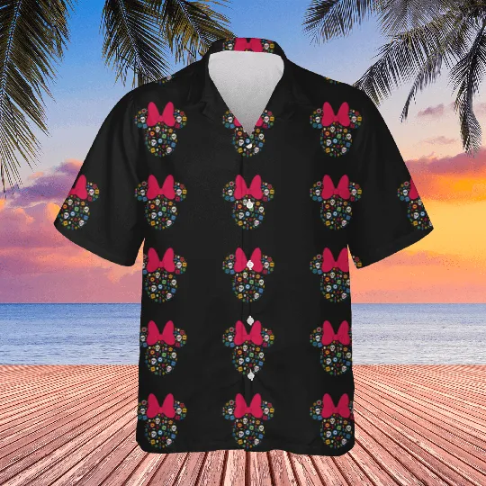 Disney Minnie Mouse Icon Dia de los Muertos Day of the Dead Hawaiians