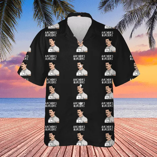ARCHERS BURGERS    6: Bobs Burgers Family Shirt, Bobs Burgers Vintage Hawaiians