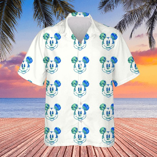 Disney Mickey Mouse Greens Tie Dye Hawaiians
