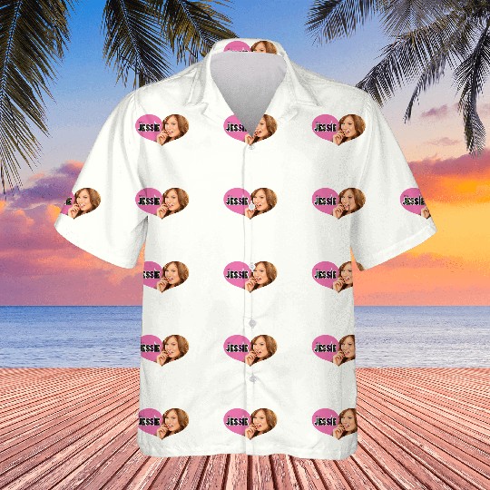 Disney Channel Jessie Pink Heart Hawaiians