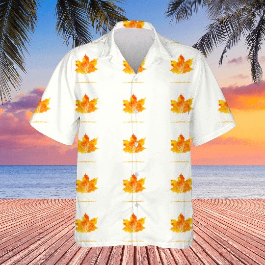 Maple Leaf Autumn Orange Fall Leaves Hawaiians