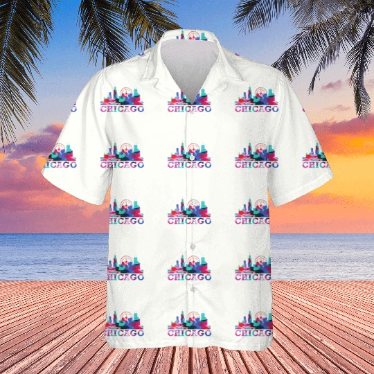 Chicago Skyline Impression US Souvenir Gift Idea Hawaiians