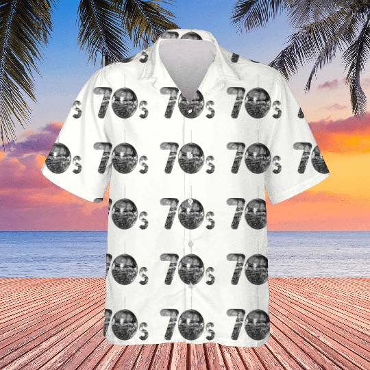 70s Silver Disco Hawaiians