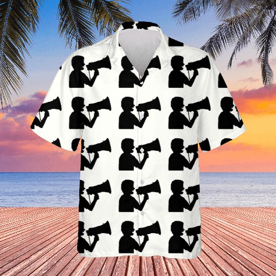 megaphone propaganda man angry Hawaiians