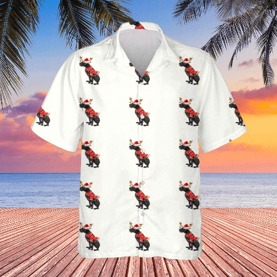 Great Dane Reindeer Christmas Light Hawaiians