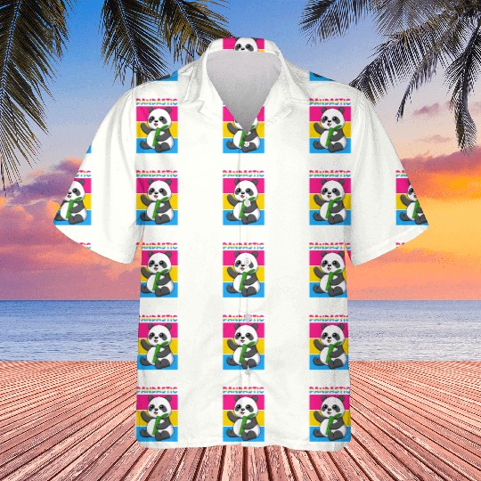 Pandastic Panda Bear Funny LGBTQ Pride Flag Pun Hawaiians