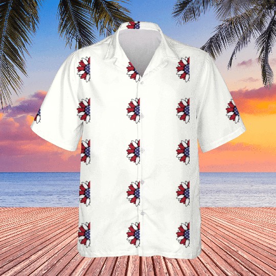 God Bless America Sunflower God Bless USA Hawaiians