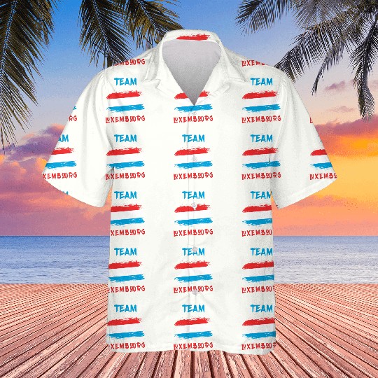 Team Luxembourg flags design Hawaiians
