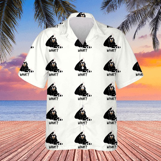 What Stripper Black Cat Funny Design Hawaiians