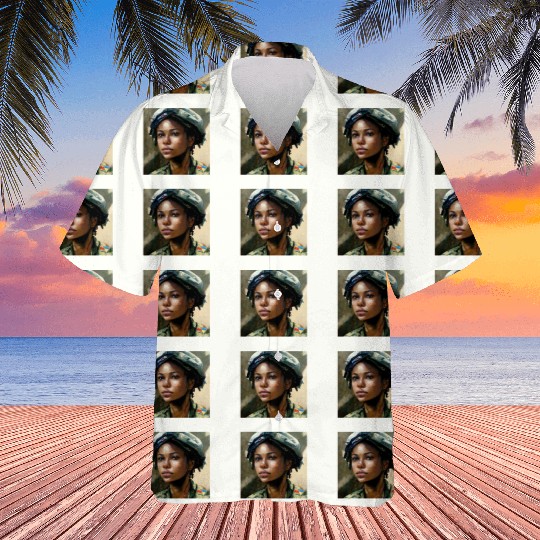 Beautiful US army combat medic painting Hawaiians