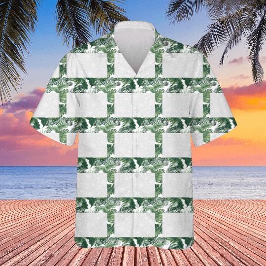 Snowflakes Pattern Grey White Hawaiians