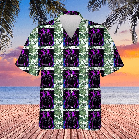 Goth Synthwave Outrun Goth Cowboy Hawaiians