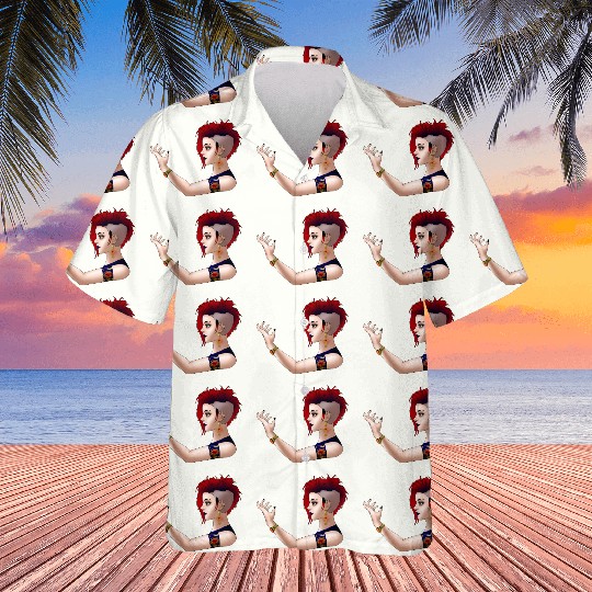 Goth Punk Girl Hawaiians