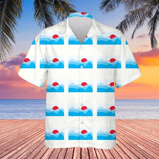 Minimalist Sun Light Blue Hawaiians