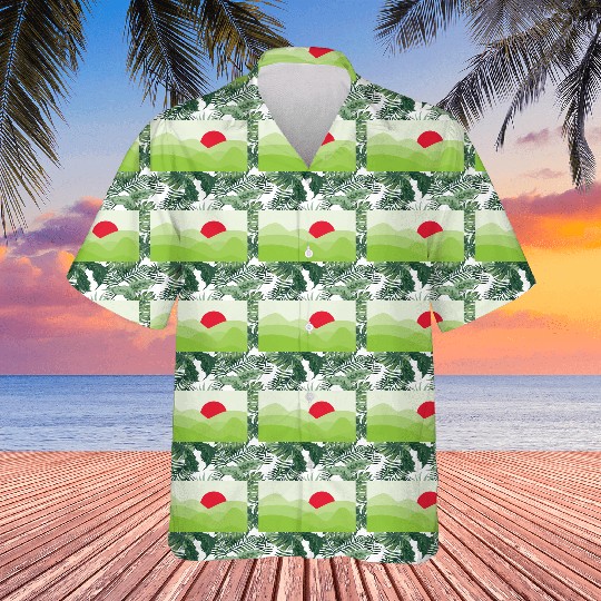 Minimalist Sun Light Green Hawaiians
