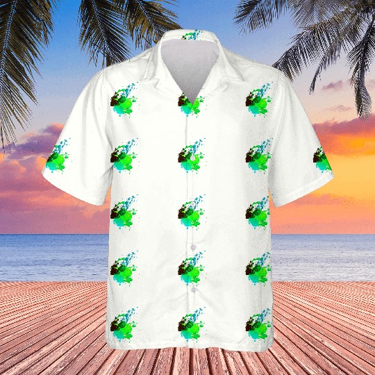 1:1 poster green blops Hawaiians