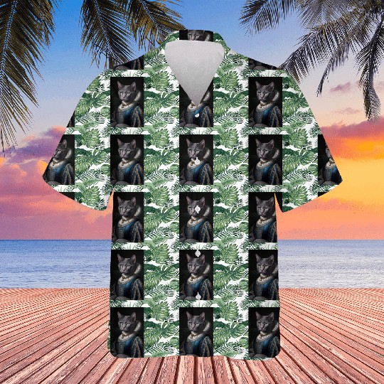 Russian Blue Cat Breed Portrait Royal Renaissance Hawaiians