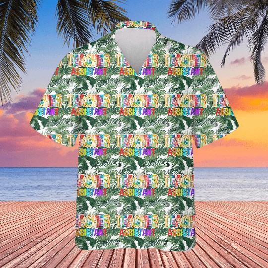 Teacher Assistant Tie Dye Back To School Hawaiians