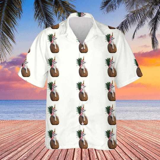 Pineapple unicorn - tropical unicorn Hawaiians