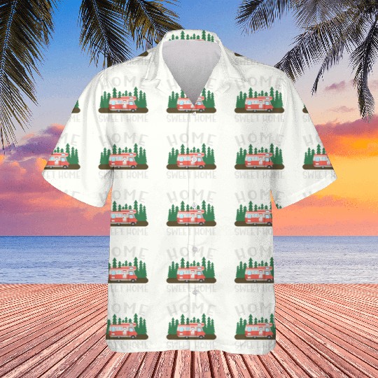 Motorhome Rv Camping Camper Home Sweet Home Hawaiians