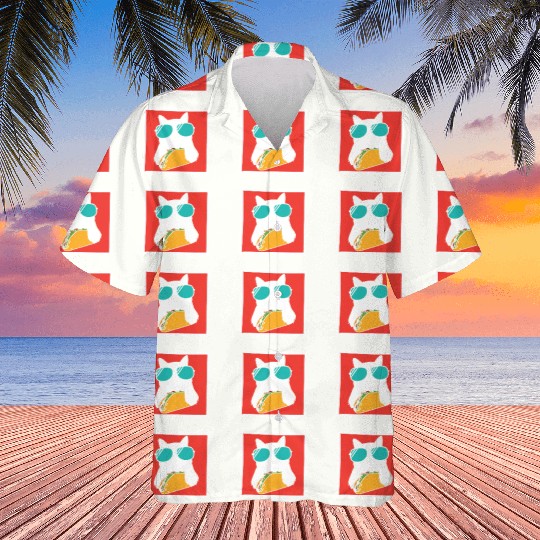 Cool Cat Taco Lover Hawaiians