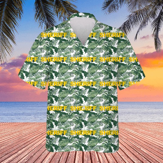 Sheriff Police Front Back Print Law Enforcement Hawaiians