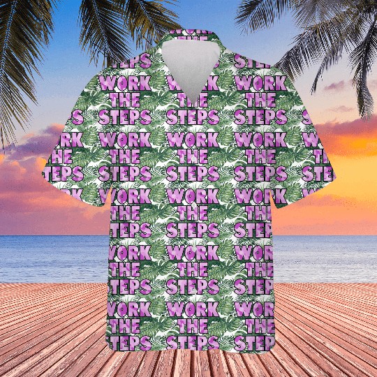 Work the Steps purple camo Hawaiians