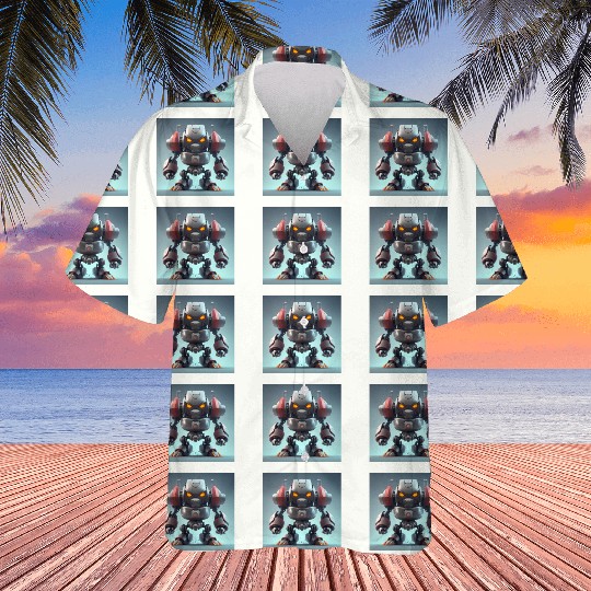 Angry 3D Robot Hawaiians