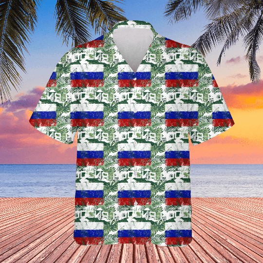 Russia Russian Flag Hawaiians