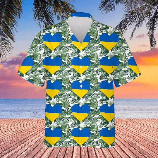 Ukraine Flag Ukrainian Heart Hawaiians