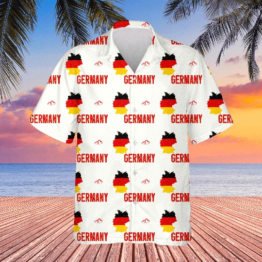 Germany Flag Map Heartbeat For German Pride Hawaiians