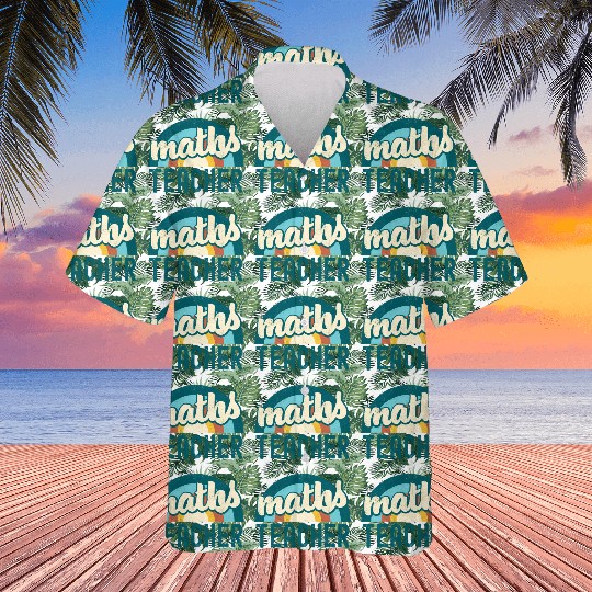 Math Teacher perfect gift for back to school Hawaiians