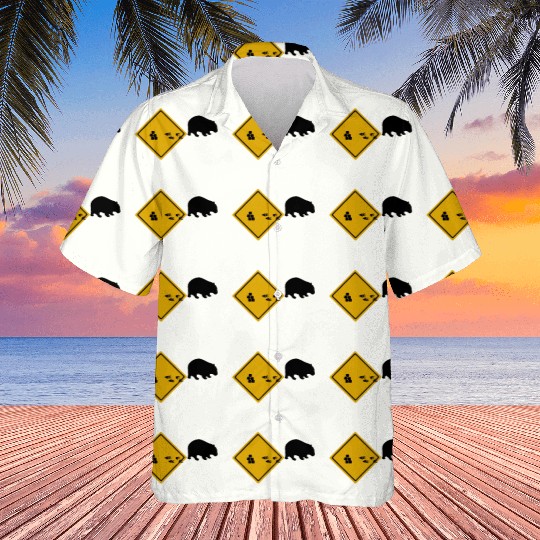 Wombat Poop Cubes Road Sign Hawaiians