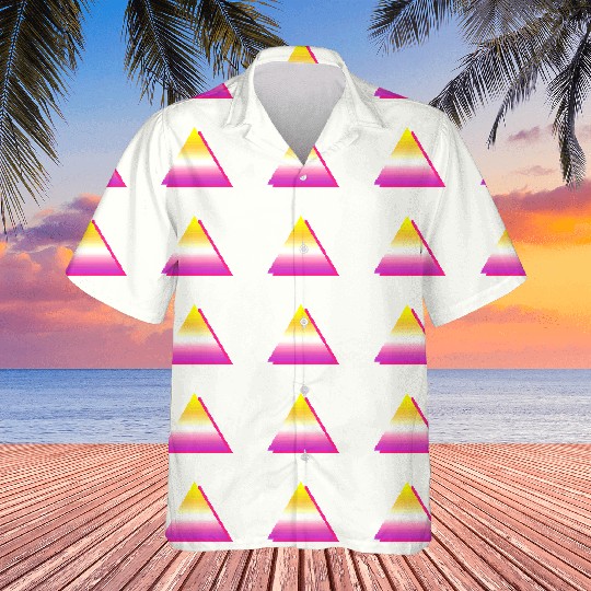 Retro triangle style 80s-90s. Hawaiians